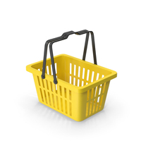 Yellow Plastic Basket PNG & PSD Images