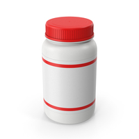 Pill Bottle Red Label PNG & PSD Images