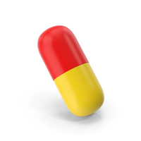 Pill Capsule Red Yellow PNG & PSD Images