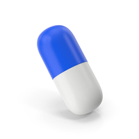 Pill Capsule Blue White PNG & PSD Images