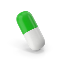 Pill Capsule Green White PNG & PSD Images