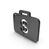 Dollar Money Briefcase Black PNG & PSD Images