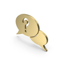 Question Idea Think Chat Gold PNG & PSD Images