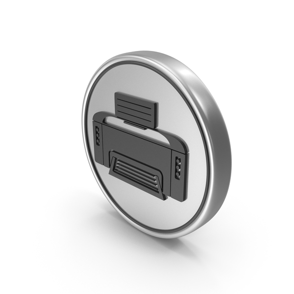 Print Copy logo Silver Coin PNG & PSD Images