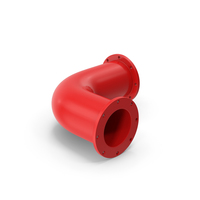 Red Metal Pipe 90 Degree PNG & PSD Images