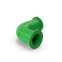 Metal Pipe 90 Degree Green PNG & PSD Images