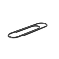 Paper Clip Black PNG & PSD Images