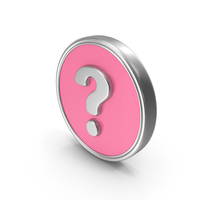 Question Help Logo Pink Coin PNG & PSD Images