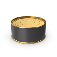 Food Can Gold Black PNG & PSD Images