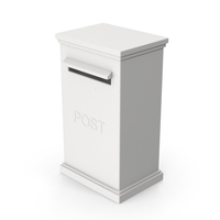 Post Box White PNG & PSD Images
