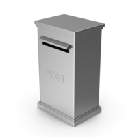 Post Box Silver PNG & PSD Images
