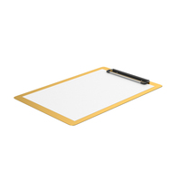 Clip Board Gold PNG & PSD Images