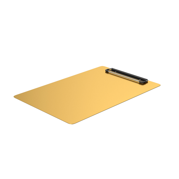 Clipboard Without Paper Gold PNG & PSD Images
