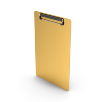 Clipboard Without Paper Gold PNG & PSD Images