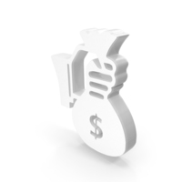 Hand Holding Money White PNG & PSD Images
