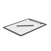 Black Clipboard With Pen PNG & PSD Images