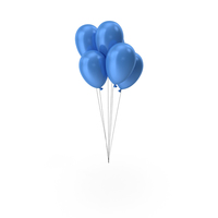 Balloons Multi Blue Color PNG & PSD Images