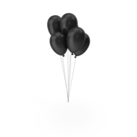 Balloons Multi Black Color PNG & PSD Images