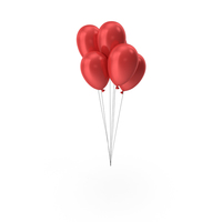 Balloons  Red Color PNG & PSD Images