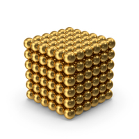 Ball Cube Gold PNG & PSD Images