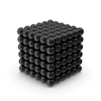 Ball Cube Black PNG & PSD Images