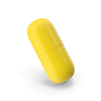 Pill Capsule Yellow PNG & PSD Images