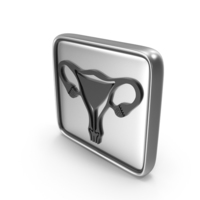 Medical Female Reproductive System Logo Coin Silver PNG & PSD Images