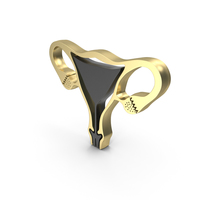 Medical Female Reproductive System Logo Gold PNG & PSD Images