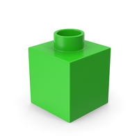 Brick Toy 1x1 Green PNG & PSD Images