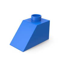 Blue Corner Brick Toy PNG & PSD Images