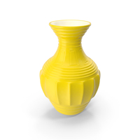 Yellow Decorative Vase PNG & PSD Images