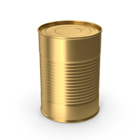 Gold Tin Can No Label PNG & PSD Images