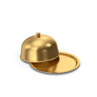 Open Gold Serving Tray PNG & PSD Images