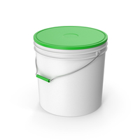 Green Plastic Paint Bucket PNG & PSD Images