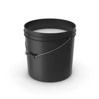 Black Paint Bucket Opened PNG & PSD Images