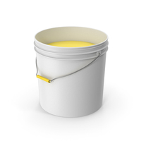 Paint Bucket Opened Yellow PNG & PSD Images