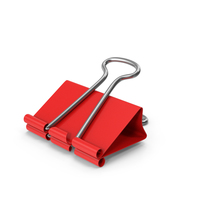 Binder Clip Red PNG & PSD Images