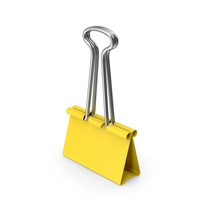 Yellow Binder Clip PNG & PSD Images