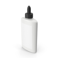 White and Black Glue Bottle PNG & PSD Images