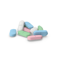 Pile Of Colored Pills PNG & PSD Images