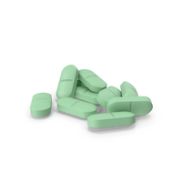 Pile Of Pills Green PNG & PSD Images