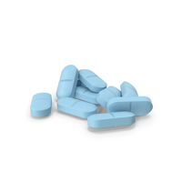 Pile Of Pills Blue PNG & PSD Images