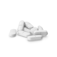 Pile Of Pills White PNG & PSD Images