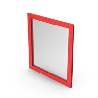 Wall Mirror Red PNG & PSD Images