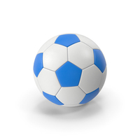 Soccer Ball Blue White PNG & PSD Images