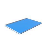 Spiral Notepad Blue PNG & PSD Images