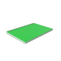 Spiral Notepad Green PNG & PSD Images