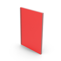 Spiral Notepad Red PNG & PSD Images