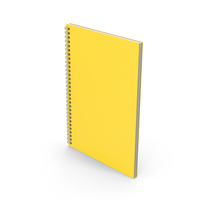 Spiral Notepad Yellow PNG & PSD Images