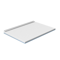 Note Pad Blue PNG & PSD Images